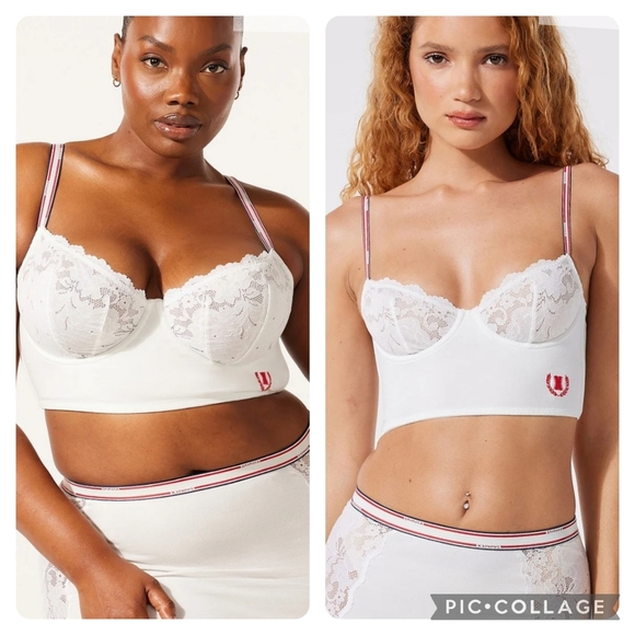 Savage x Fenty Rihanna Serving Courtside Corset Lacr Balconette Sporty Bra Sz L - Picture 1 of 15